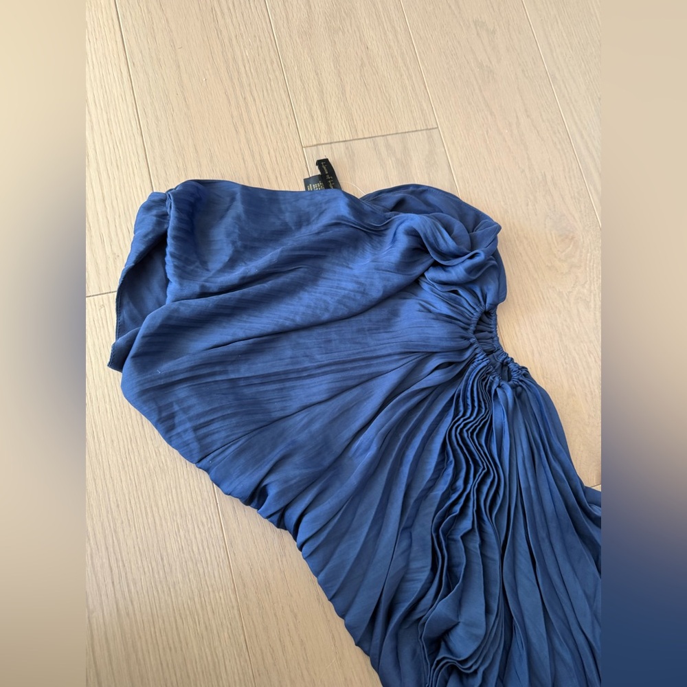 House of Harlow 1960 One Shoulder Navy Dress - Picture 6 of 8